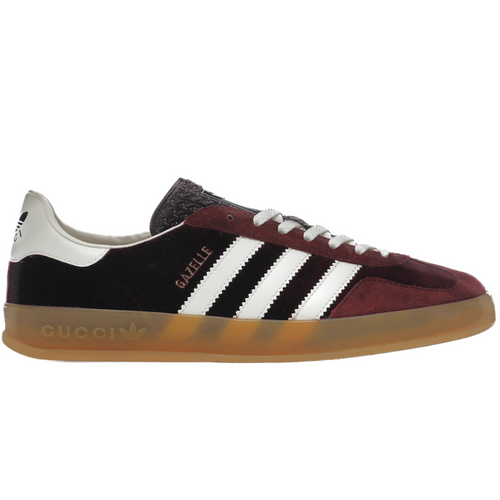 Adidas x Gucci Gazelle ‘Burgundy Velvet'