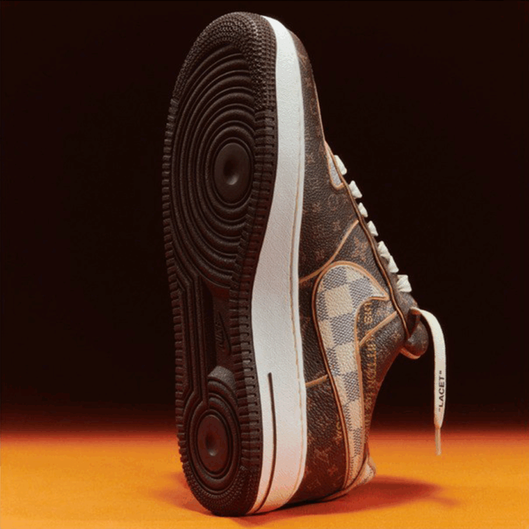 LV x Nike Air Force 1 ‘Monogram Brown Damier Azur’