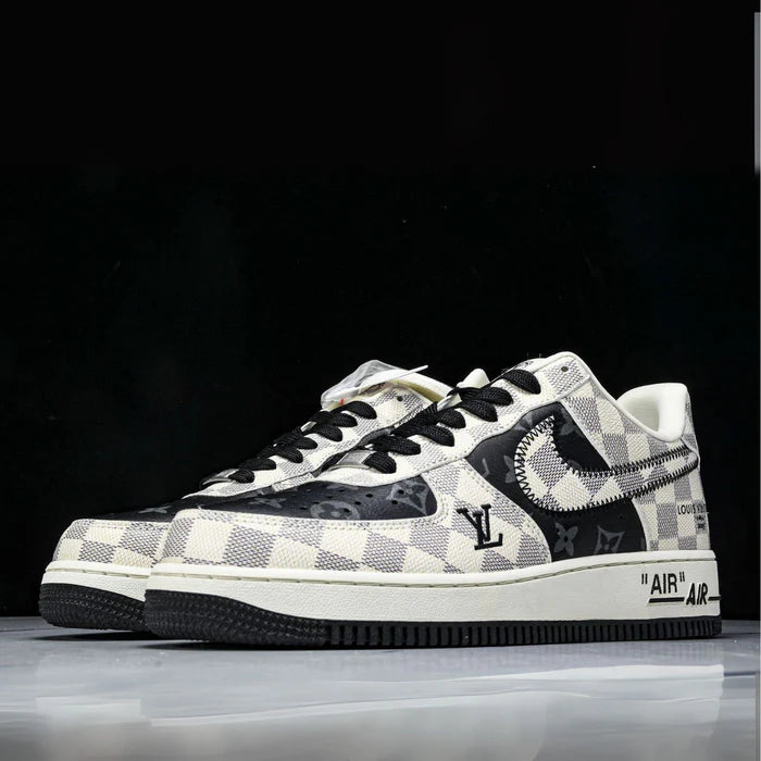 LV x Nike Air Force 1 Royal Black