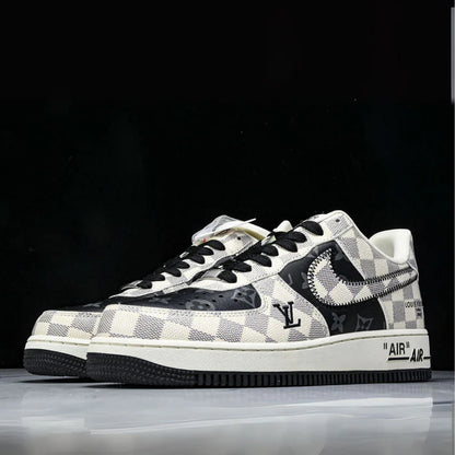 LV x Nike Air Force 1 Royal Black