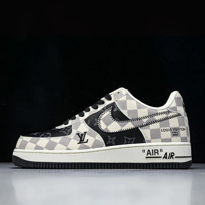LV x Nike Air Force 1 Royal Black