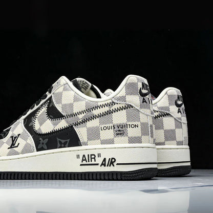 LV x Nike Air Force 1 Royal Black