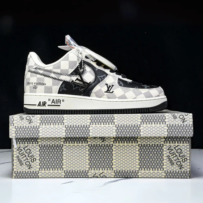 LV x Nike Air Force 1 Royal Black