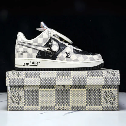 LV x Nike Air Force 1 Royal Black