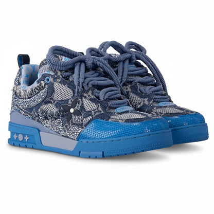 Skate Sneaker Blue Swarovski™ Crystals
