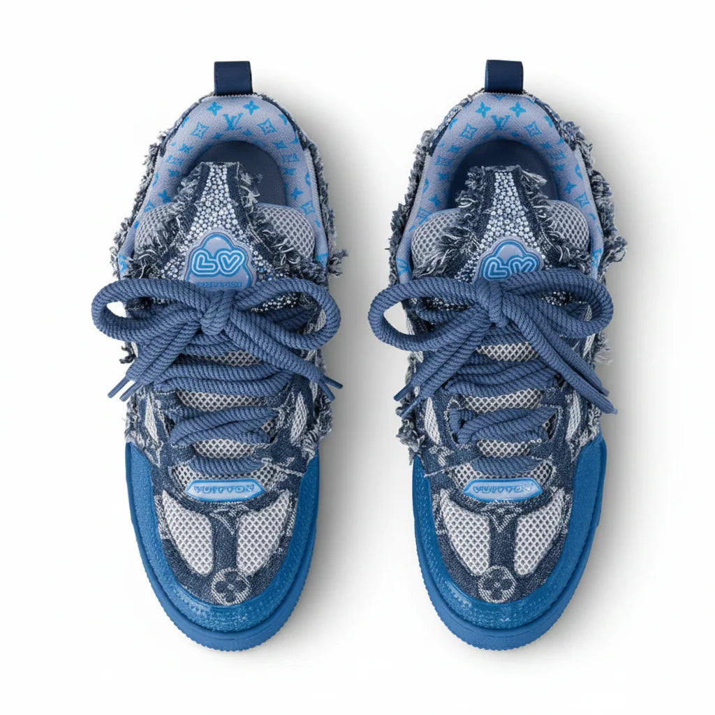 Skate Sneaker Blue Swarovski™ Crystals