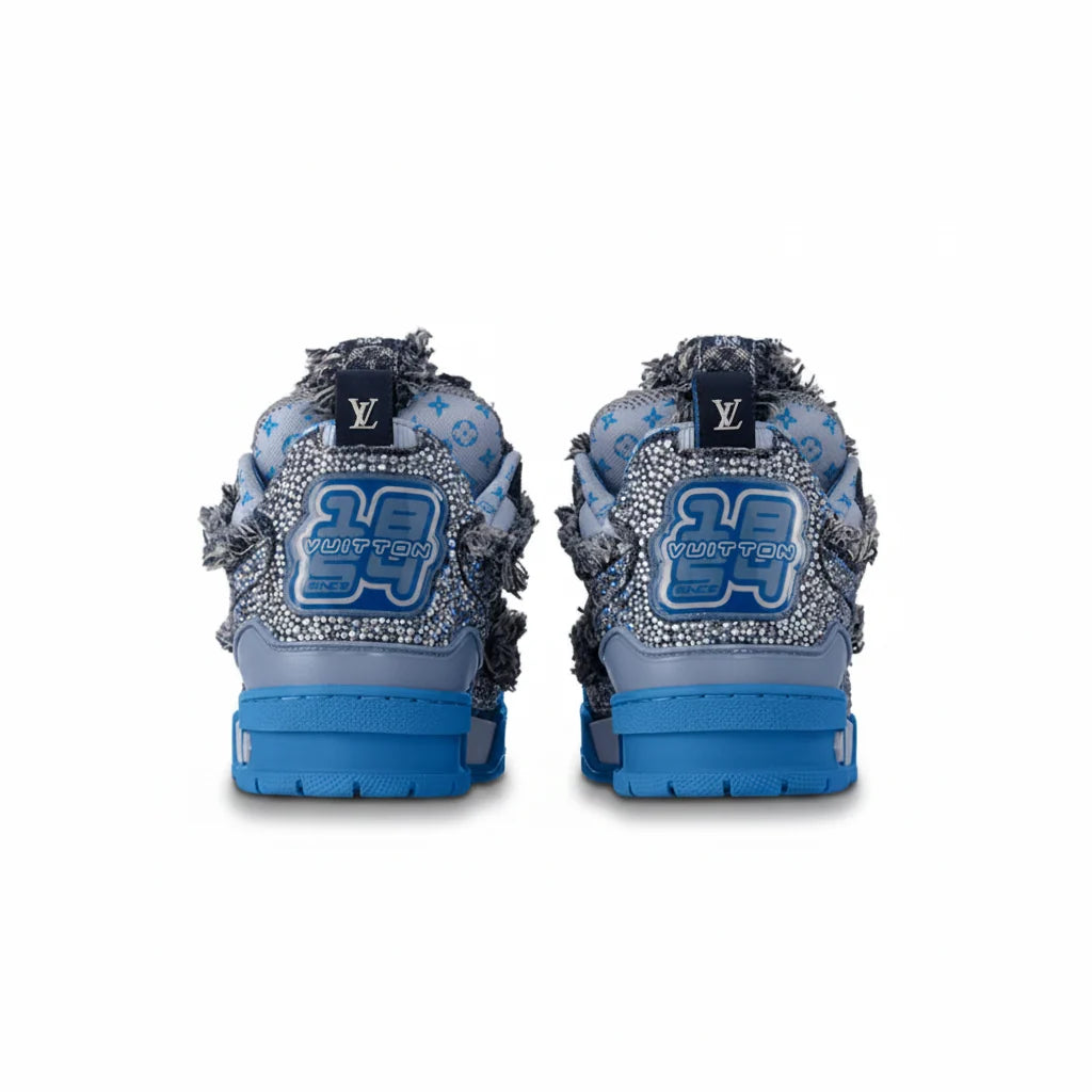 Skate Sneaker Blue Swarovski™ Crystals
