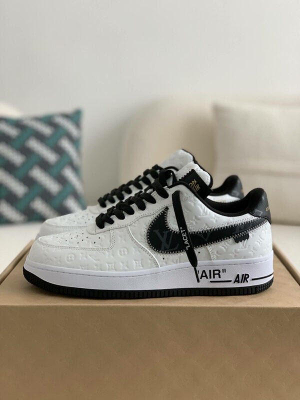 LV x Nike Air Force 1 White Black