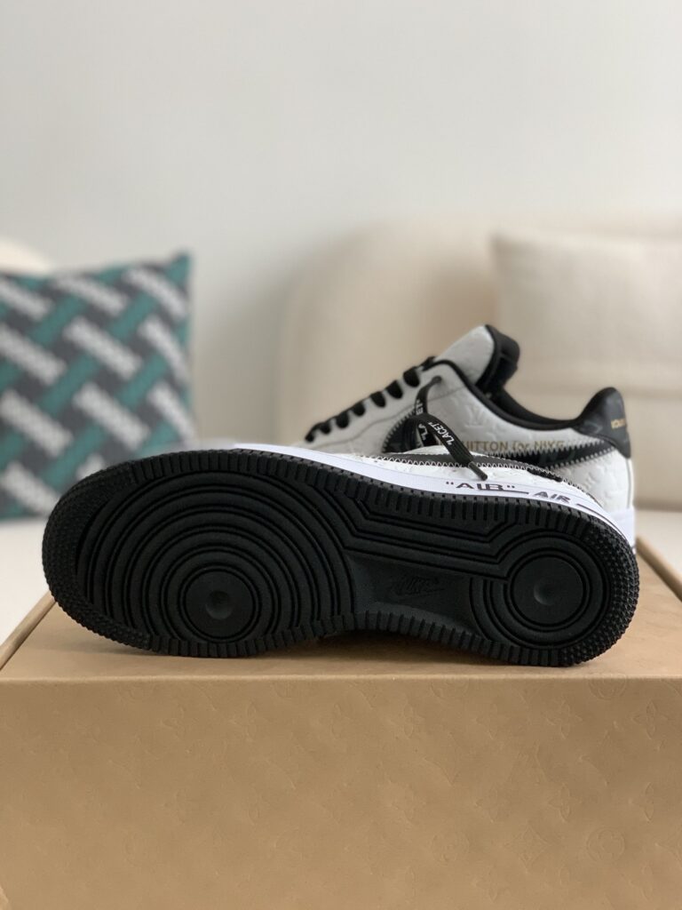 LV x Nike Air Force 1 White Black