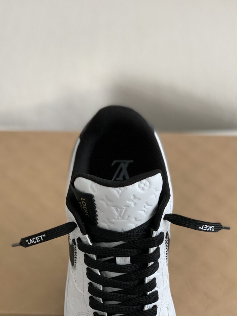 LV x Nike Air Force 1 White Black