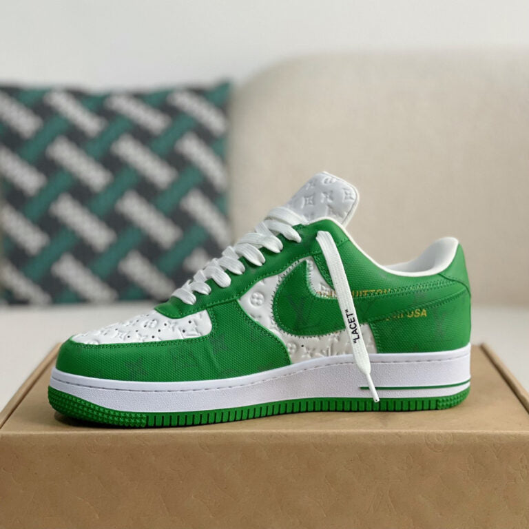 LV x Nike Air Force 1 Low ‘Virgil Abloh – White/Green’