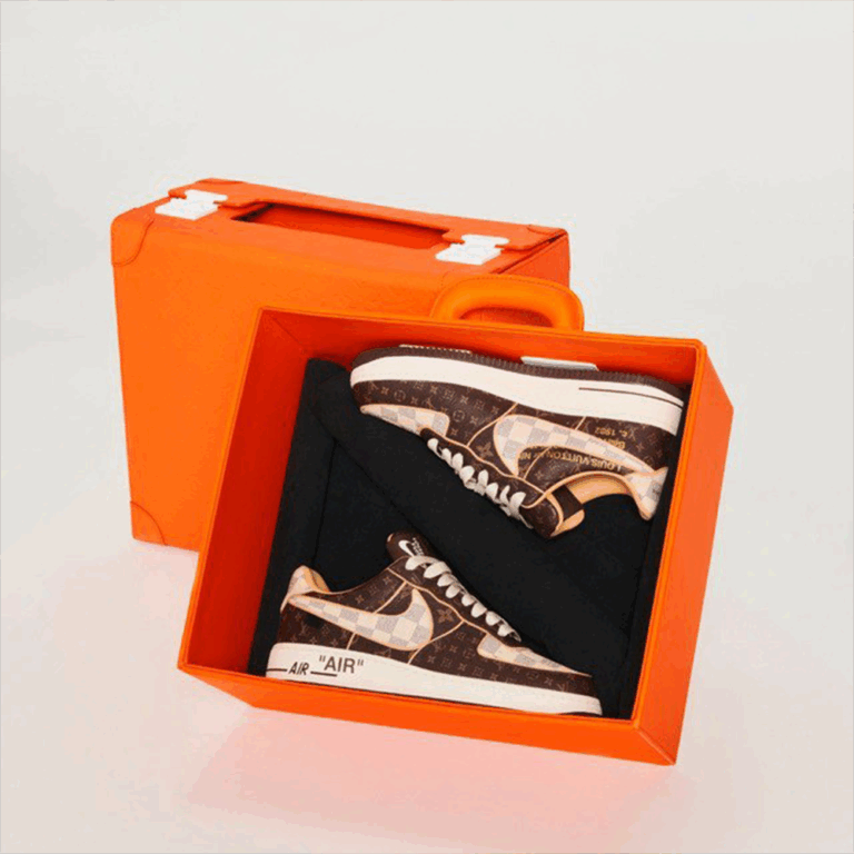 LV x Nike Air Force 1 ‘Monogram Brown Damier Azur’