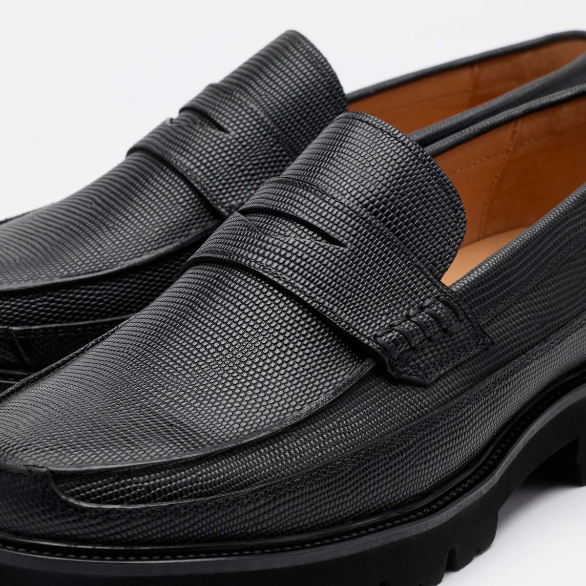 Adler Lug Penny Loafers
