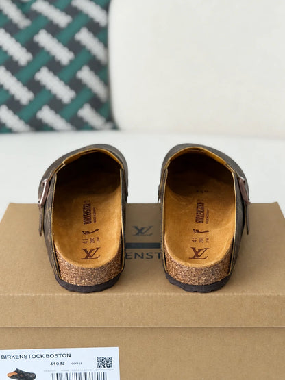LV Cosy Flat Comfort Clog Brown