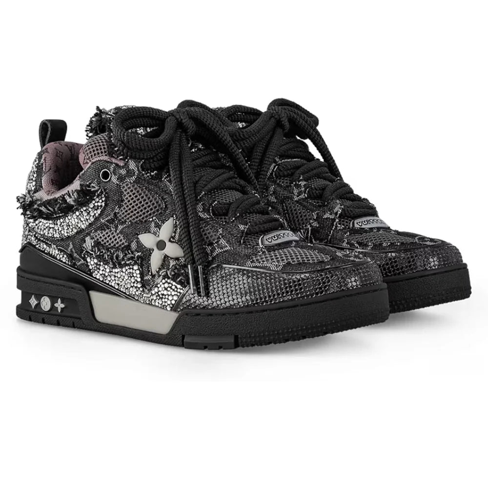 Skate Sneaker Black Swarovski™ Crystals