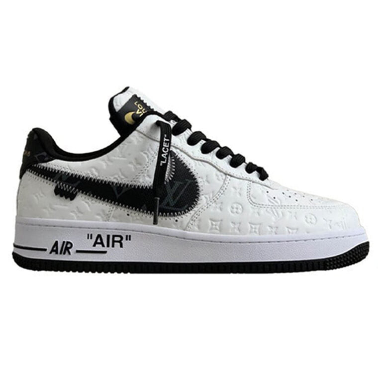 LV x Nike Air Force 1 White Black