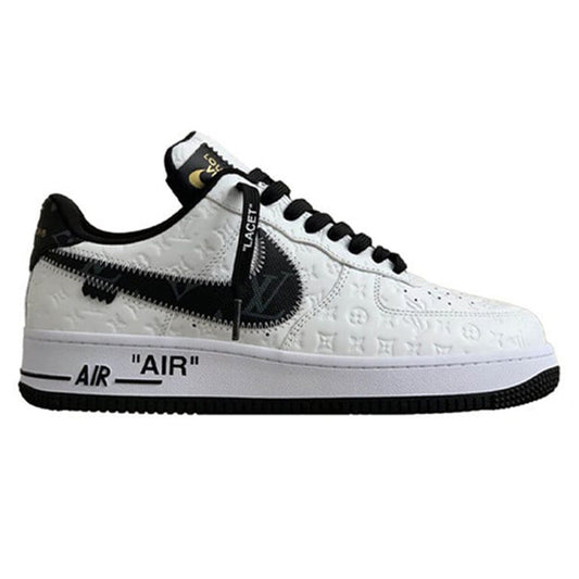 LV x Nike Air Force 1 White Black