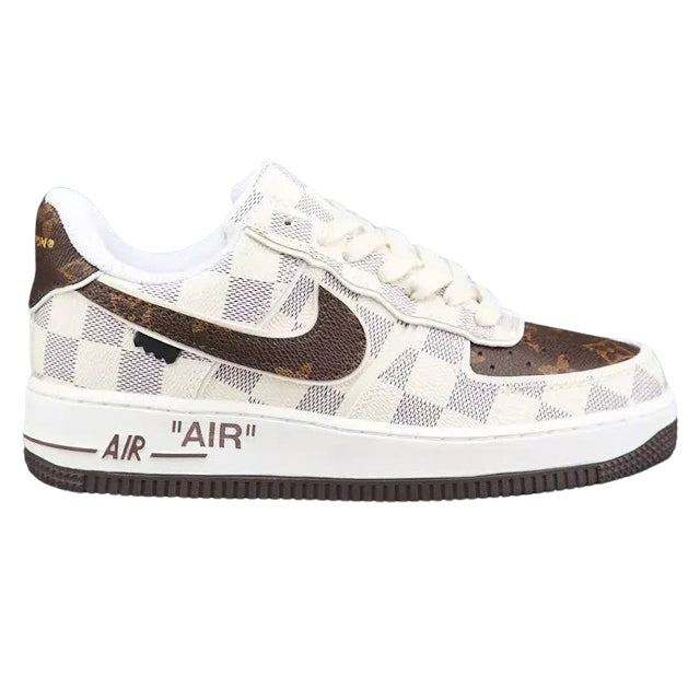 LV x Off-White x Nike AF1 Damier Heat Check (Custom)