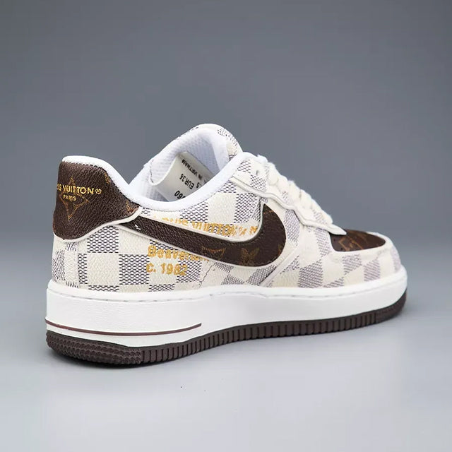 LV x Off-White x Nike AF1 Damier Heat Check (Custom)