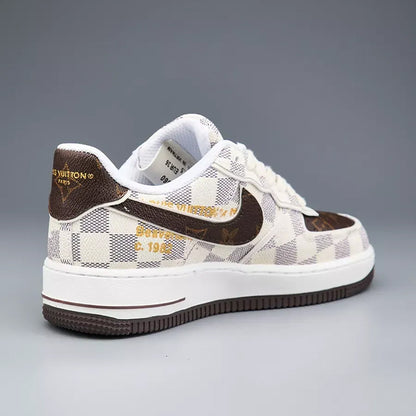 LV x Off-White x Nike AF1 Damier Heat Check (Custom)