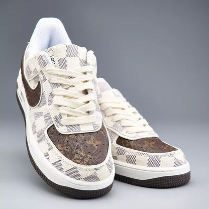 LV x Off-White x Nike AF1 Damier Heat Check (Custom)