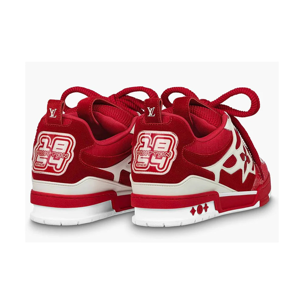 LV Skate Sneaker Red White