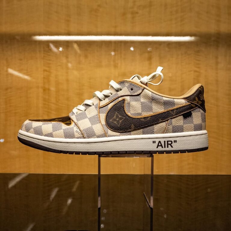 LV x Nike Air Jordan 1 Low “Damier & Monogram” (Custom)