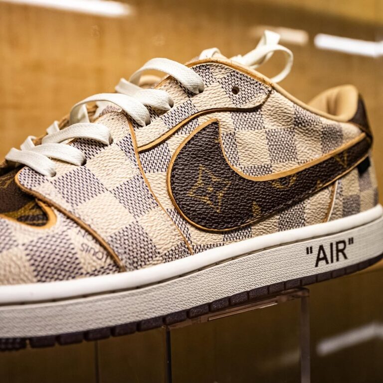 LV x Nike Air Jordan 1 Low “Damier & Monogram” (Custom)