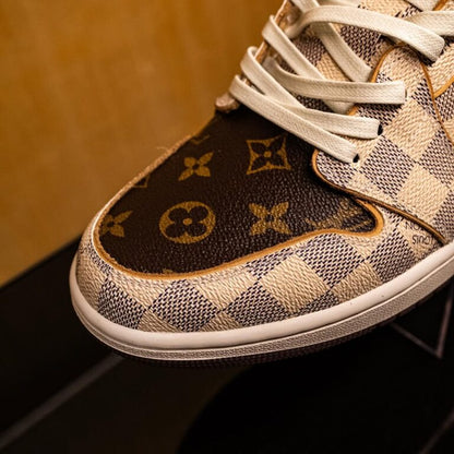 LV x Nike Air Jordan 1 Low “Damier & Monogram” (Custom)