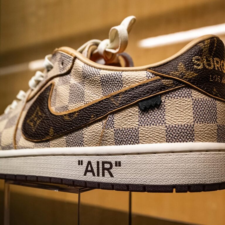 LV x Nike Air Jordan 1 Low “Damier & Monogram” (Custom)