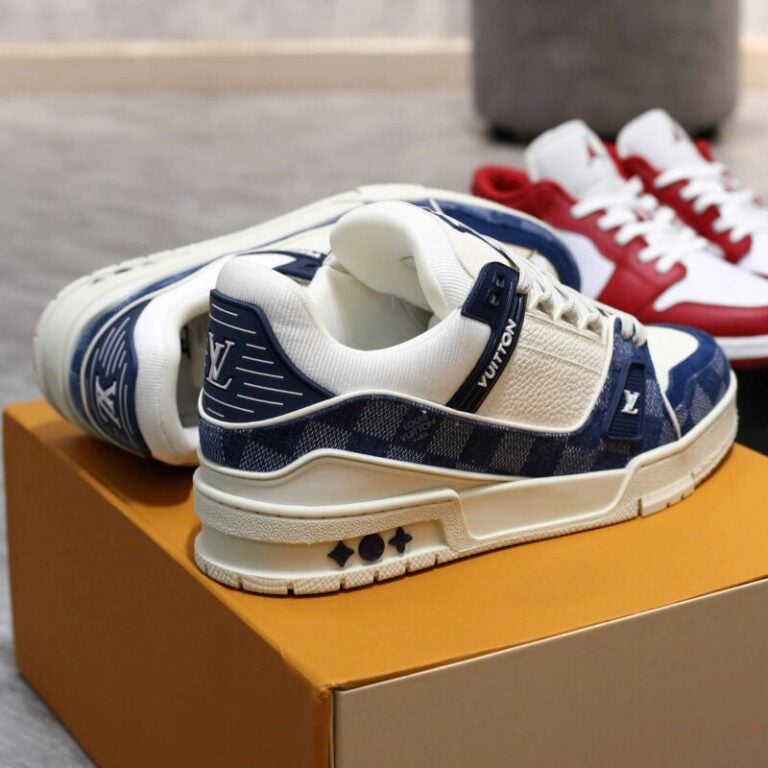 LV Trainer Damier Denim Blue
