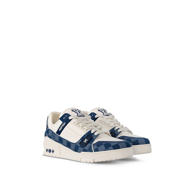 LV Trainer Damier Denim Blue