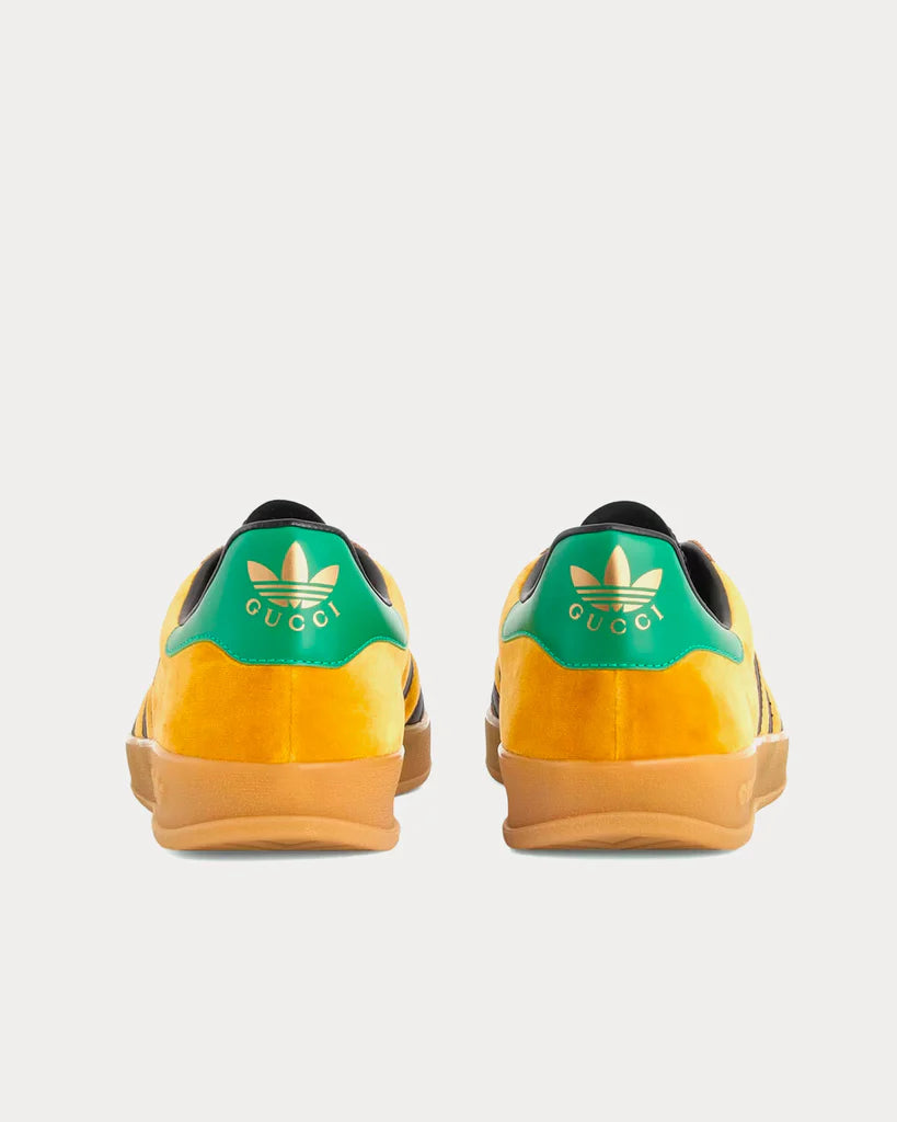 Adidas x Gucci Gazelle ‘Yellow  Velvet Green’