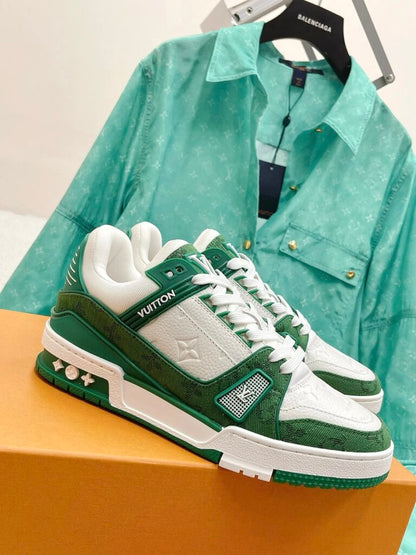 LV Trainer Sneaker ‘Monogram Green Denim’