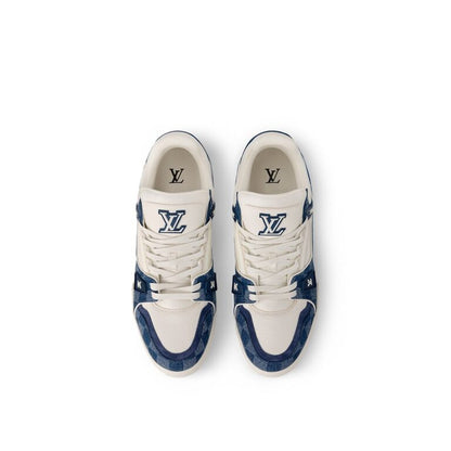 LV Trainer Damier Denim Blue