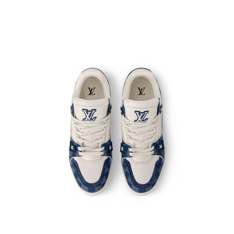 LV Trainer Damier Denim Blue