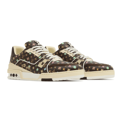Louis Vuitton x Tyler the Creator LV Trainer “Mocha Multi-Color Monogram” sneakers