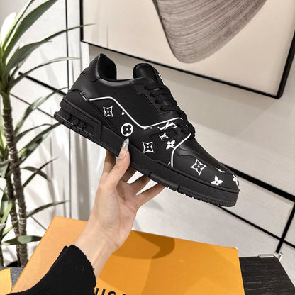 LV Trainer Sneaker  Monogram Black White