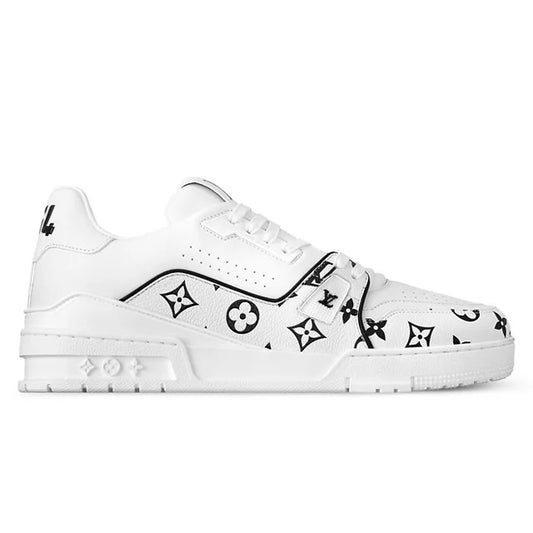 LV Trainer Sneaker   Monogram White Black