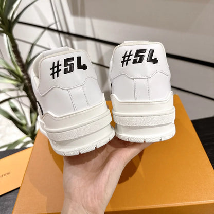 LV Trainer Sneaker   Monogram White Black