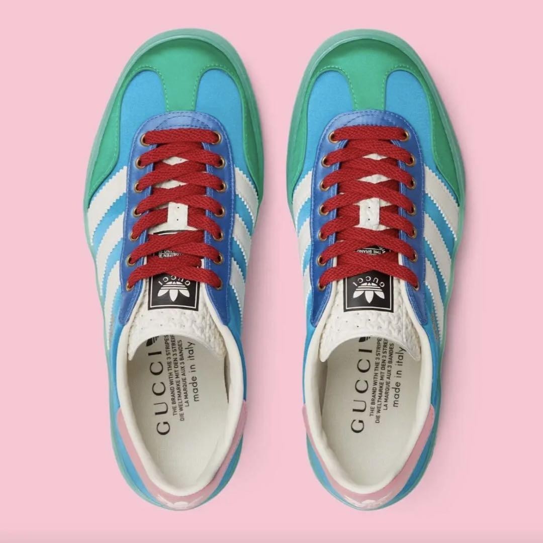Adidas x Gucci Gazelle ‘Light Blue Silk’