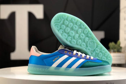 Adidas x Gucci Gazelle ‘Light Blue Silk’