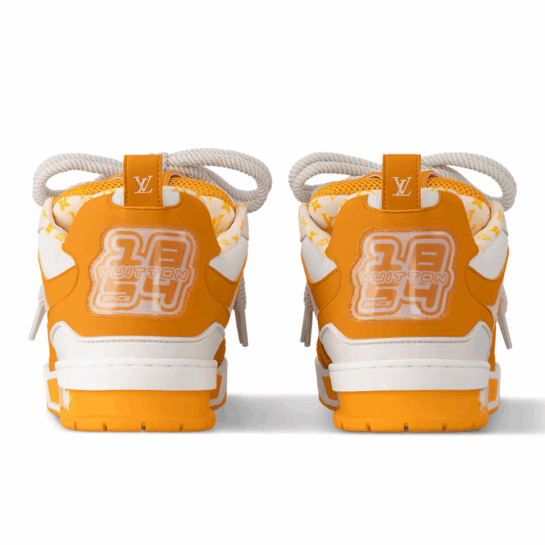 Louis Vuitton LV Skate Sneaker ‘White/Orange Monogram Flower’