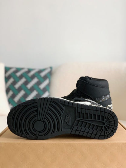 Nike Air Jordan 1 x LV – Triple Black Monogram Edition