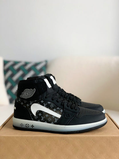 Nike Air Jordan 1 x LV – Triple Black Monogram Edition