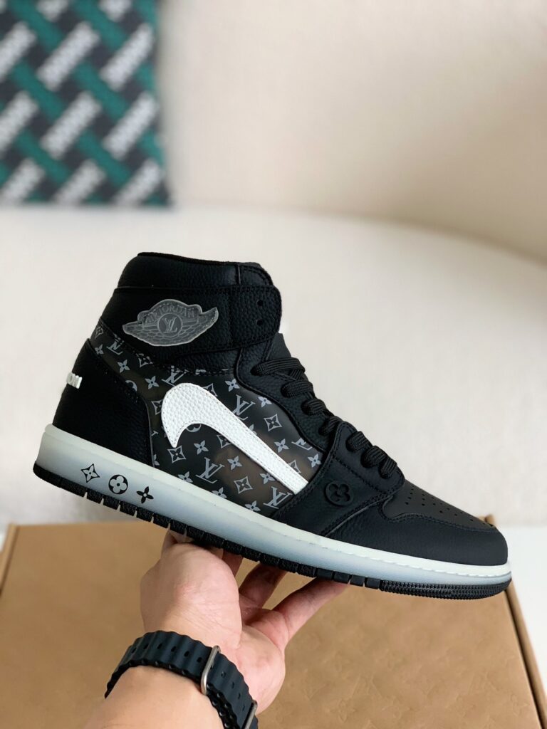 Nike Air Jordan 1 x LV – Triple Black Monogram Edition