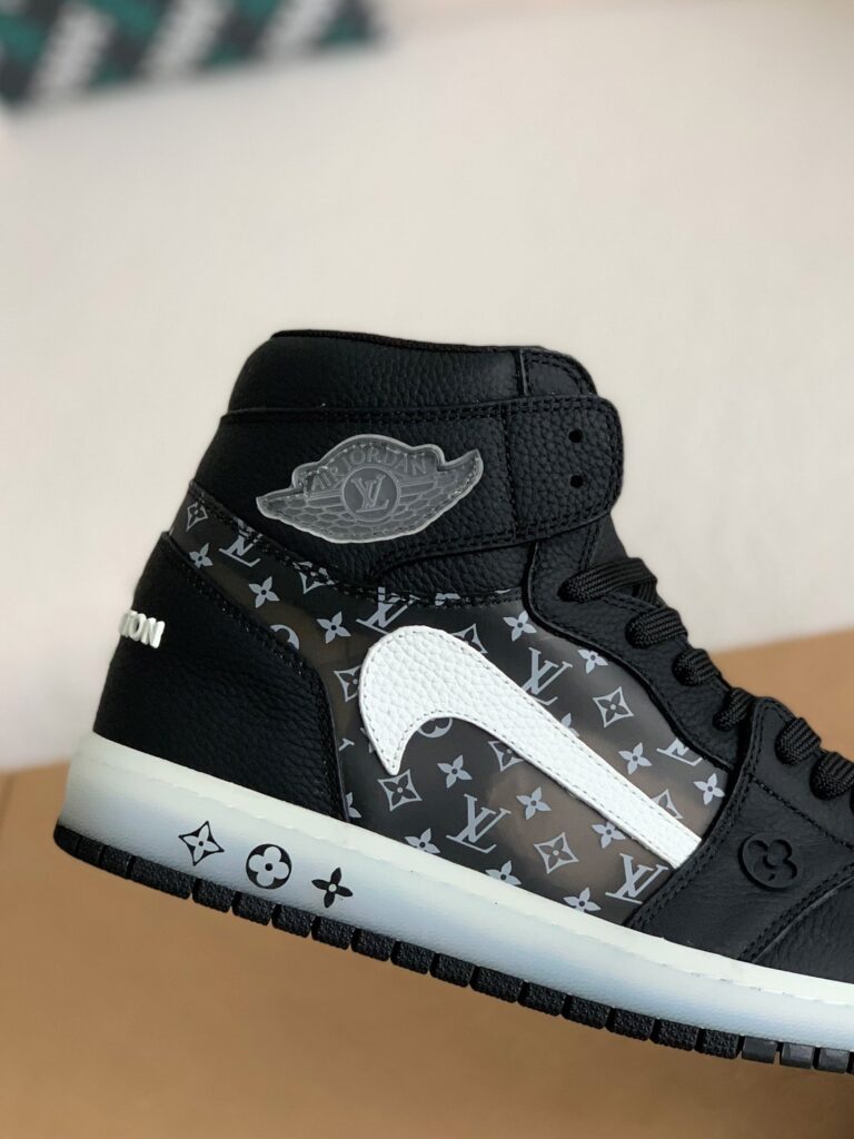 Nike Air Jordan 1 x LV – Triple Black Monogram Edition