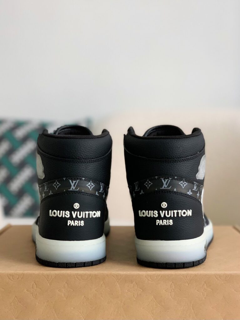 Nike Air Jordan 1 x LV – Triple Black Monogram Edition
