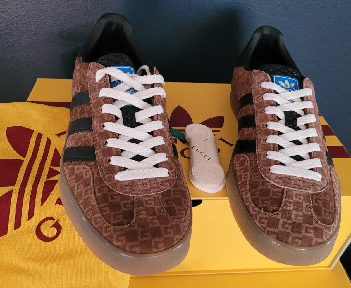 Adidas x Gucci Gazelle ‘Square GG Monogram'