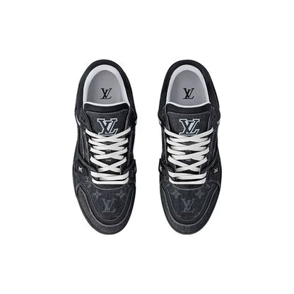 LV Trainer Sneaker  Denim Black & White